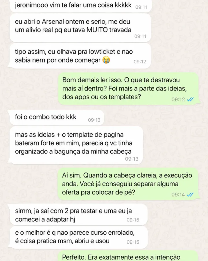 Depoimento de quem usou o Arsenal